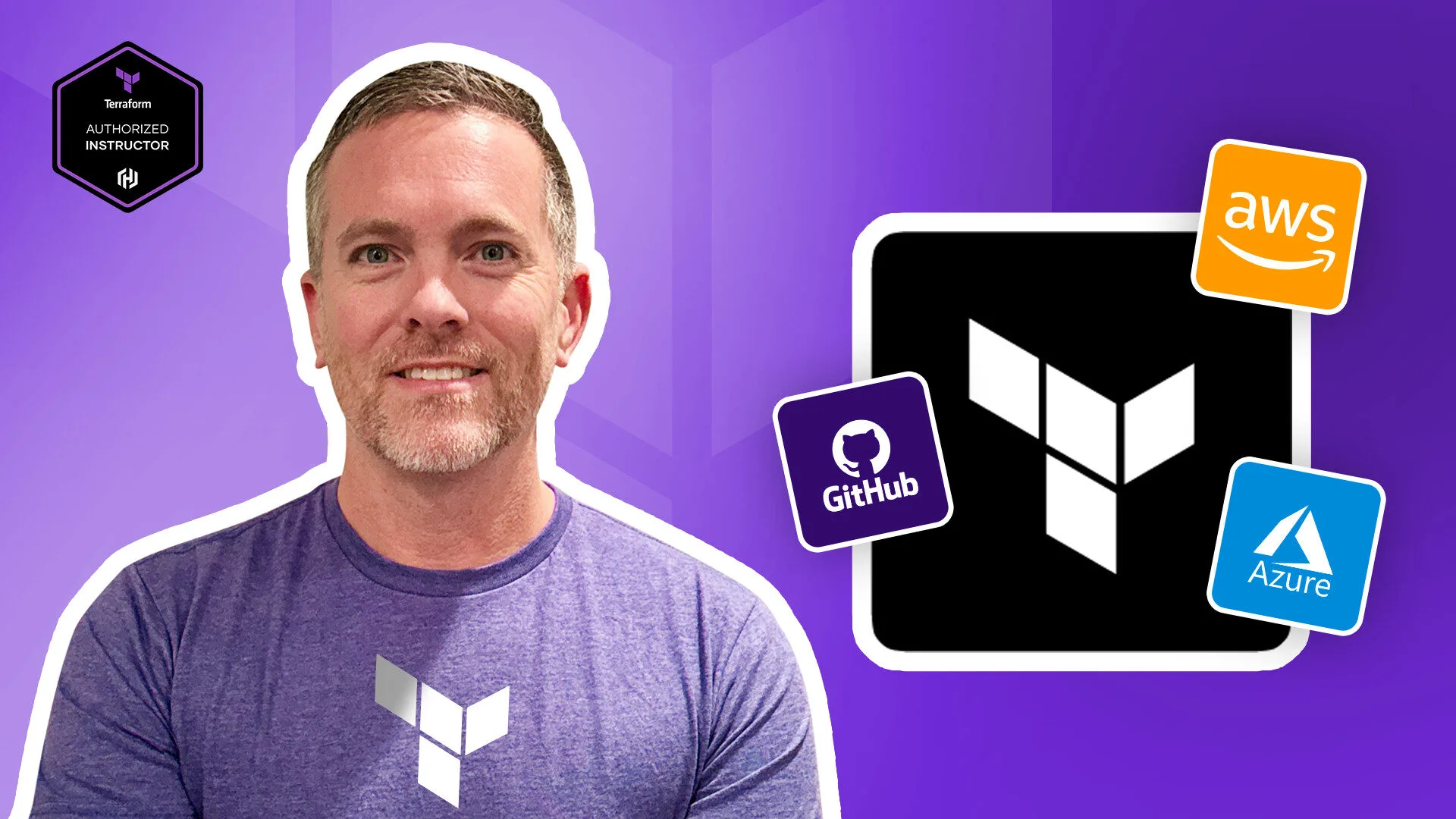 Bryan Krausen's cloud training course promotional image featuring AWS and HashiCorp tools with student testimonials.
