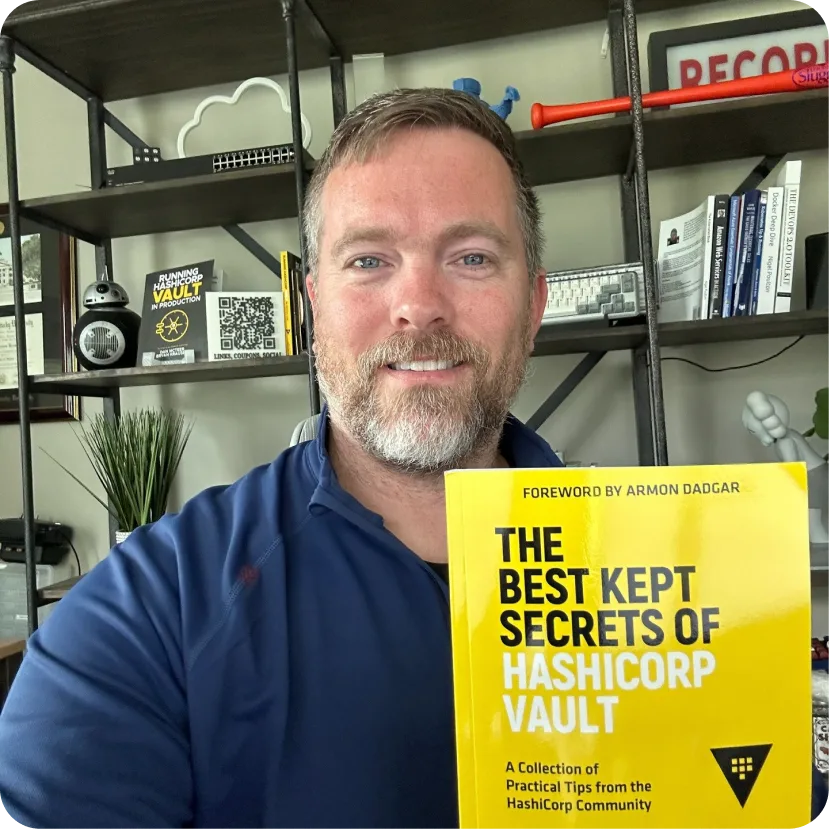 Bryan Krausen, AWS Community Builder, teaching cloud technologies and HashiCorp tools in a training workshop.