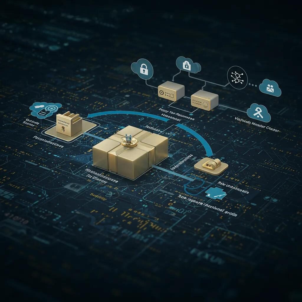 Diagram of HashiCorp Vault integration with Kubernetes for secrets management