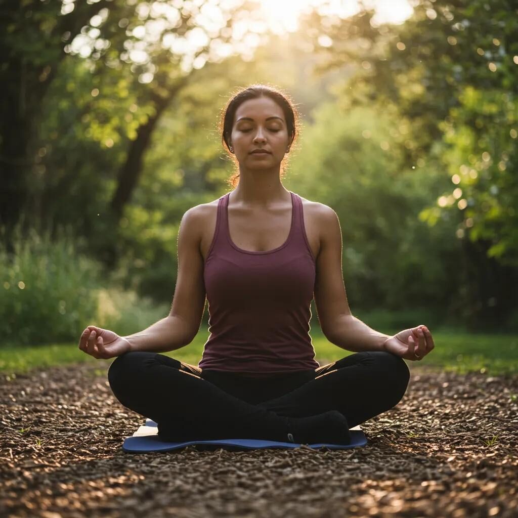 An individual practicing mindfulness in a natural setting, representing effective mental health recovery strategies